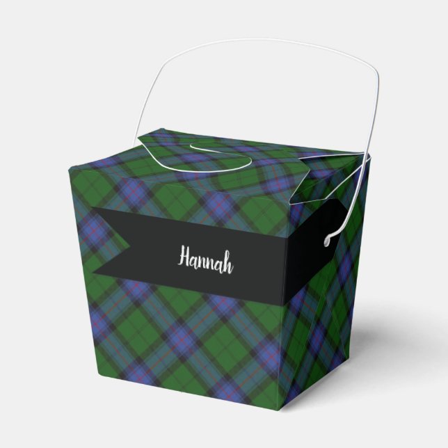 Caja Para Regalos Patrón Escocto de armería de Escocia Tartán (Front Side)