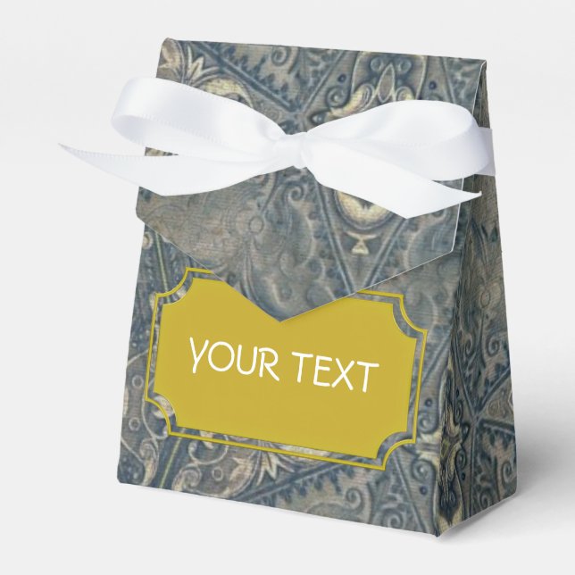 Caja Para Regalos Patrón - estilo antiguo + su texto (Front Side)