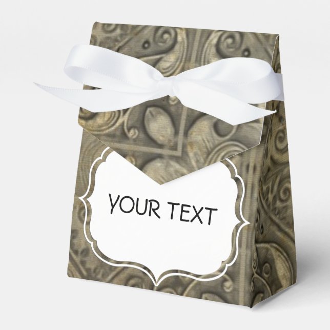 Caja Para Regalos Patrón - estilo antiguo + su texto (Front Side)