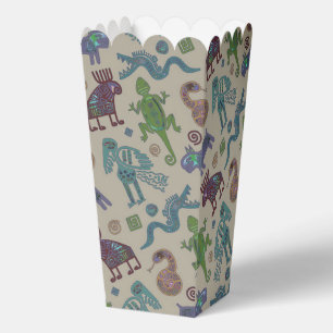 Caja Para Regalos Patrón étnico animal - aztecas africanos asiáticos