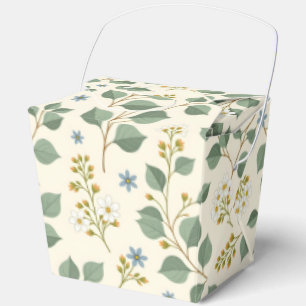 Caja Para Regalos Patrón floral continuo de eucalipto