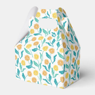 Caja Para Regalos Patrón floral de Dandelion amarillo - Inspirado en