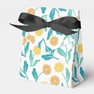 Caja Para Regalos Patrón floral de Dandelion amarillo - Inspirado en