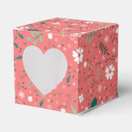Caja Para Regalos Patrón floral de Ilustracion de flores de otoño