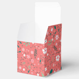 Caja Para Regalos Patrón floral de Ilustracion de flores de otoño
