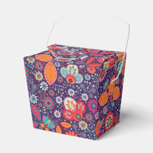 Caja Para Regalos Patrón floral de la naturaleza del Ilustracion de