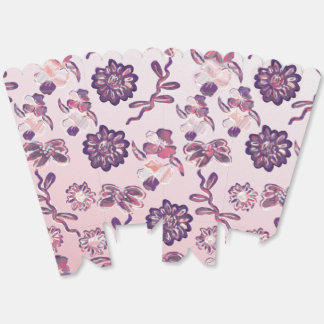 Caja Para Regalos Patrón floral de moda y brillo