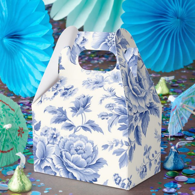 Caja Para Regalos patrón floral francés (Fiesta)