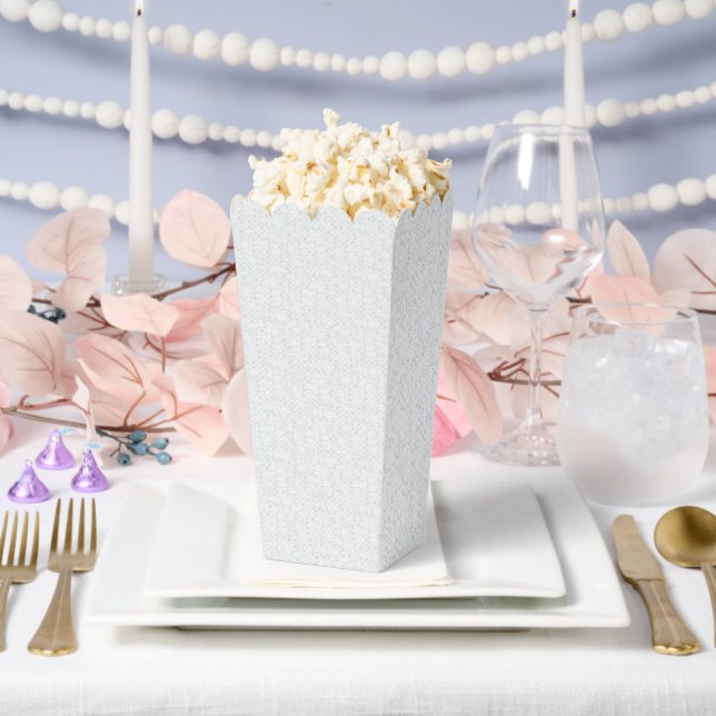 Caja Para Regalos Patrón floral geométrico gris claro (Boda)