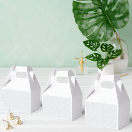 Caja Para Regalos Patrón floral geométrico gris claro