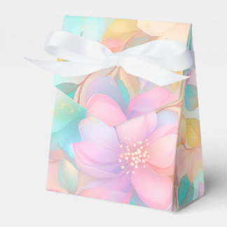 Caja Para Regalos Patrón floral pastel