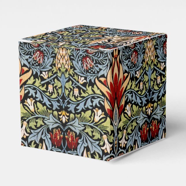 Caja Para Regalos Patrón floral William Morris Snakeshead (Costado Anverso)