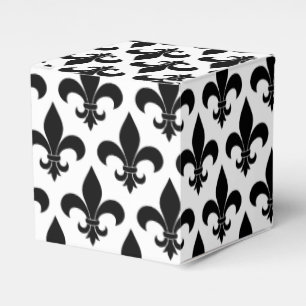 Caja Para Regalos Patrón francés de lis de flor