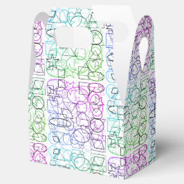 Caja Para Regalos Patrón geométrico abstracto | Baldosa y filtrada |