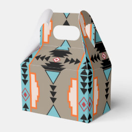 Caja Para Regalos Patrón geométrico azteca mexicano
