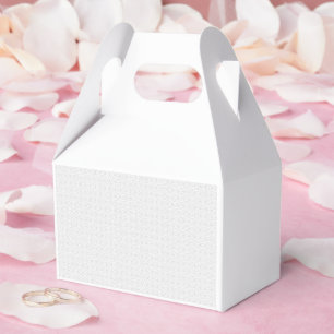Caja Para Regalos Patrón geométrico blanco y gris con interbloqueo