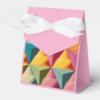 Caja Para Regalos Patrón geométrico de triángulo atrevido