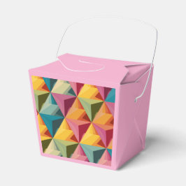 Caja Para Regalos Patrón geométrico de triángulo atrevido