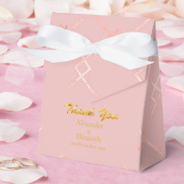 Caja Para Regalos Patrón geométrico elegante de agradecimiento perso