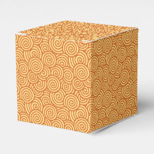 Caja Para Regalos Patrón giratorio japonés - mandarina y naranja lig