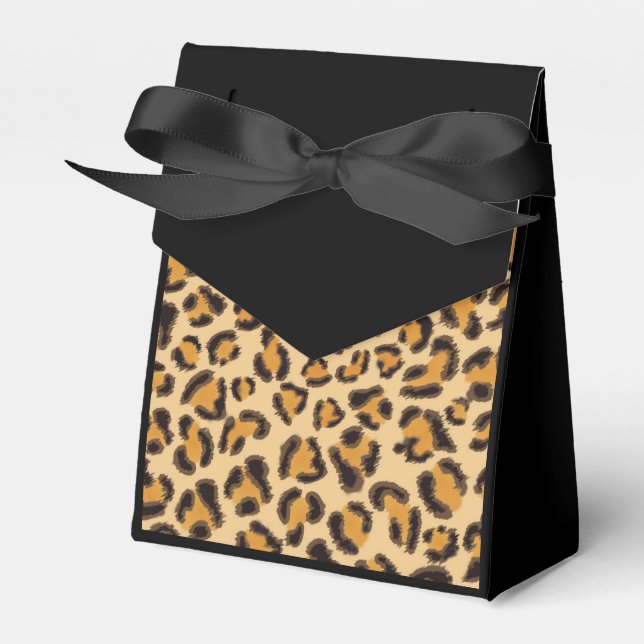 Caja Para Regalos Patrón leopardo (Front Side)