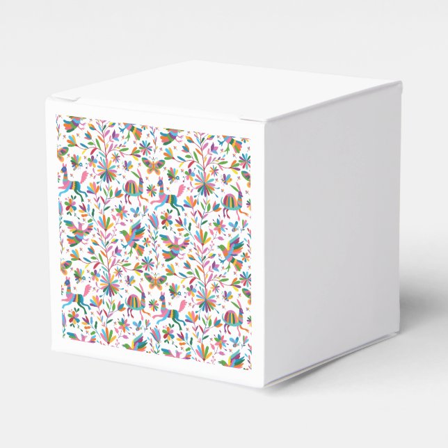 Caja Para Regalos Patrón luminoso estilo otomano mexicano (Costado Anverso)