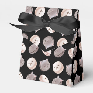 Caja Para Regalos Patrón Macaron