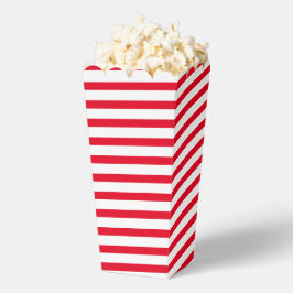 Caja Para Regalos Patrón moderno de rayas horizontales rojas y blanc