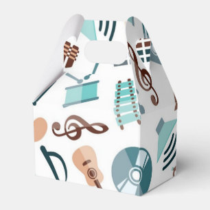 Caja Para Regalos Patrón musical
