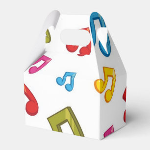Caja Para Regalos Patrón musical