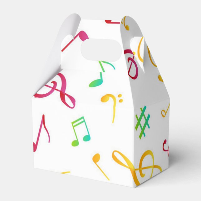 Caja Para Regalos Patrón musical (Front Side)