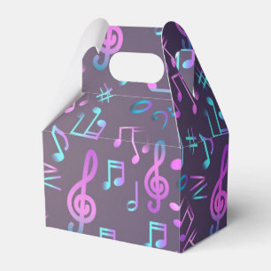 Caja Para Regalos Patrón musical