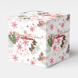 Caja Para Regalos Patrón Navidad elegante y simple