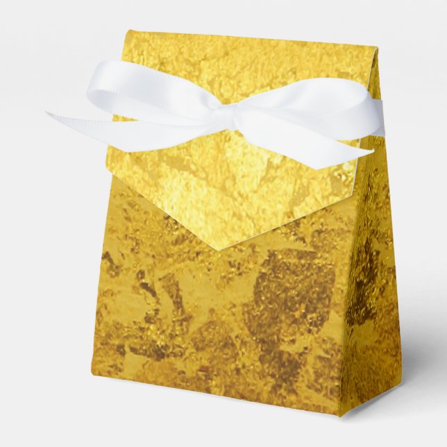 Caja Para Regalos Patrón ORO PURO / hoja de oro (Front Side)