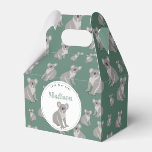 Caja Para Regalos Patrón personalizado de Koala