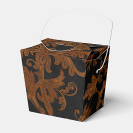 Caja Para Regalos Patrón real de damasco floral de Halloween