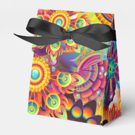 Caja Para Regalos Patrón retro falso Resumen Boho