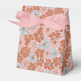 Caja Para Regalos Patrón retro floral sin soldadura