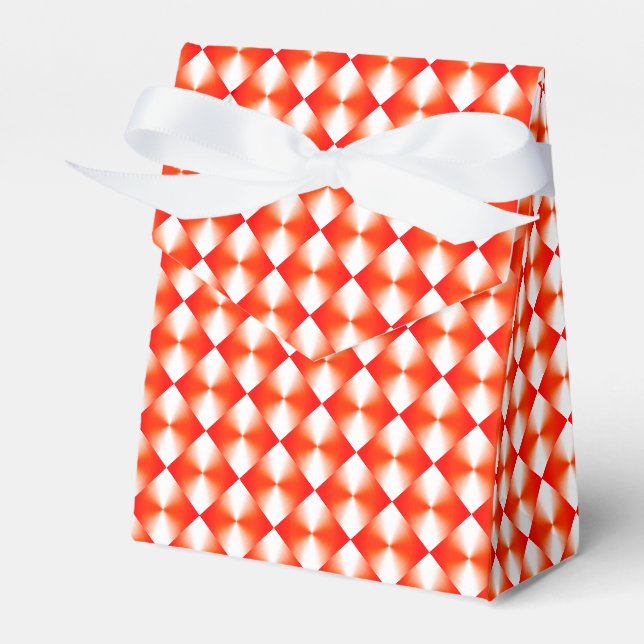 Caja Para Regalos Patrón rojo de plástico (Front Side)