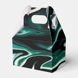 Caja Para Regalos Patrón verde borroso