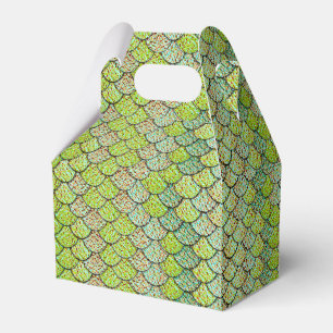 Caja Para Regalos Patrón verde de escalas de soldadura