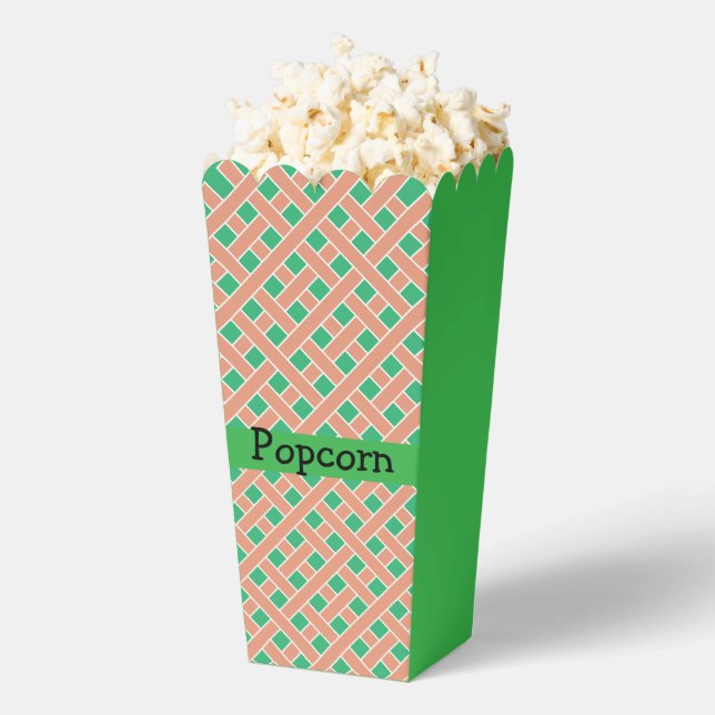 Caja Para Regalos Patrón verde de Trellis (apareció)