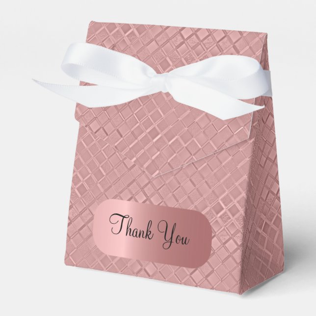 Caja Para Regalos Patrones de diamantes metálicos (Front Side)