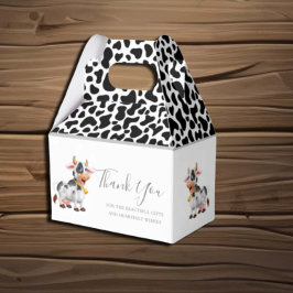 Caja Para Regalos Patrones de vacas lecheras Favor Box