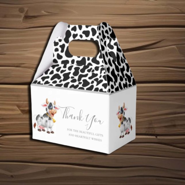 Caja Para Regalos Patrones de vacas lecheras Favor Box (Subido por el creador)