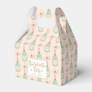 Caja Para Regalos Patrulla de la Fiesta de Bachelorette Pastel Peach