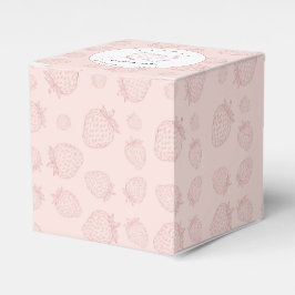 Caja Para Regalos Patterns Pink Strawberry Patterns Cumpleaños