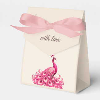 Caja Para Regalos Pavo Real Botánico de Boda | Pink Couture