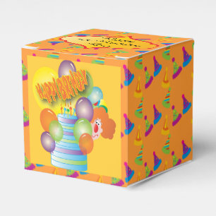 Caja Para Regalos Payaso lindo de la fiesta de cumpleaños del dibuj