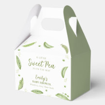 Pea dulce de verduras y verduras en Pod Baby Showe